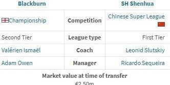 体育官方网址-德转：布莱克本前锋盖伊加盟上海申花的转会费为115万欧