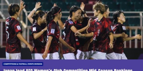 乐鱼体育登入-亚洲女足赛季中期排名：日本满分第一 中国仅第七